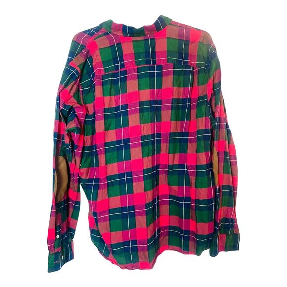 Crown and Ivy Button Down Shirt Men Size XXL Multi Plaid Classic Fit Long Sleeve - Picture 2 of 10